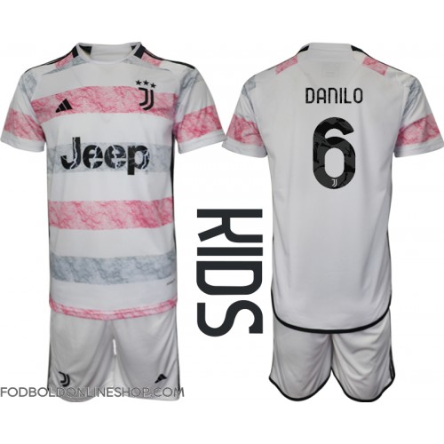 Juventus Danilo Luiz #6 Udebane Trøje Børn 2023-24 Kortærmet (+ Korte bukser)